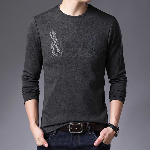 2021 autumn long sleeve round neck men's wear middle-aged loose thin bottomed sweater, White;black
2021 autumn long sleeve round neck men's wear middle-aged loose thin bottomed sweater, White;black