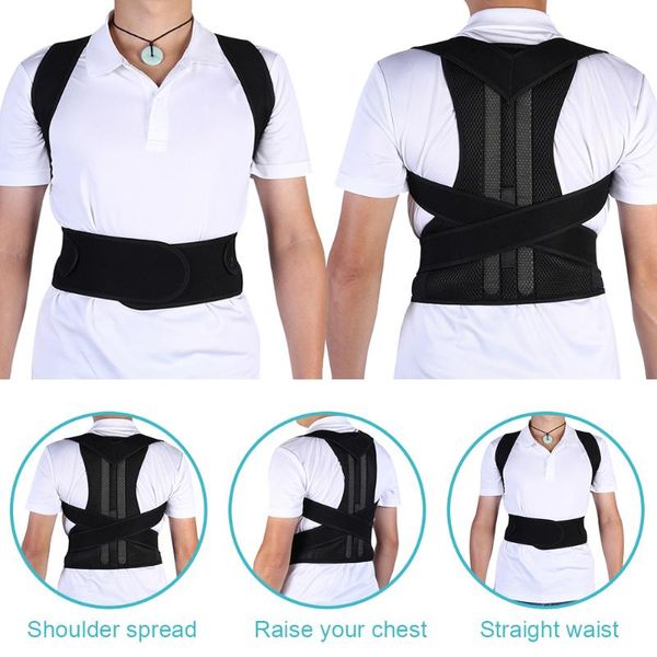 back support m 31.4"-37.4" sticker cloth + sponge sandwich mesh adjustable posture corrector strap shoulder brace belt, Black;blue
back support m 31.4"-37.4" sticker cloth + sponge sandwich mesh adjustable posture corrector strap shoulder brace belt, Black;blue