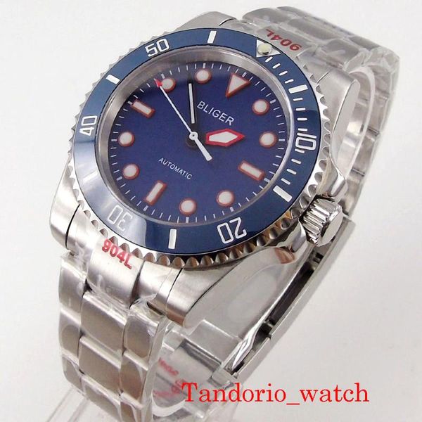 wristwatches 40mm miyota 8215 automatic men watches blue dial luminous marks sapphire crystal oyster strap, Slivery;brown
wristwatches 40mm miyota 8215 automatic men watches blue dial luminous marks sapphire crystal oyster strap, Slivery;brown