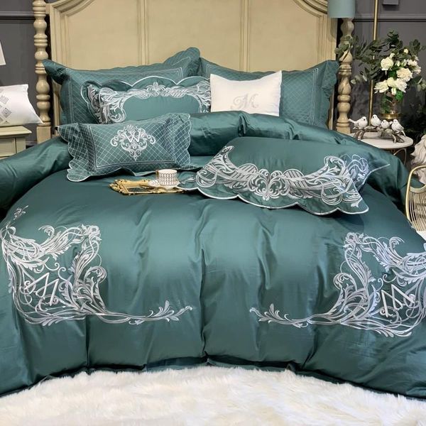 bedding sets luxury 4/7pcs 100s egyptian cotton embroidery set king green gray duvet cover bed linen fitted sheet pillowcases
bedding sets luxury 4/7pcs 100s egyptian cotton embroidery set king green gray duvet cover bed linen fitted sheet pillowcases