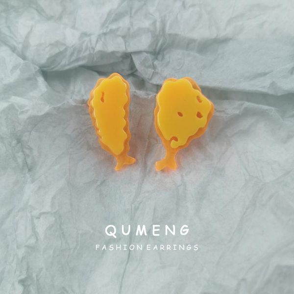 stud qumeng 2021 korean cute fried chicken series shrimp lovely acrylic earrings for girls children funny jewelry gifts, Golden;silver
stud qumeng 2021 korean cute fried chicken series shrimp lovely acrylic earrings for girls children funny jewelry gifts, Golden;silver