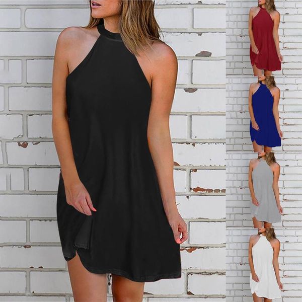 casual dresses women summer dress solid color sleeveless blackless sundress -robe femme mini vestidos de mujer, Black;gray
casual dresses women summer dress solid color sleeveless blackless sundress -robe femme mini vestidos de mujer, Black;gray