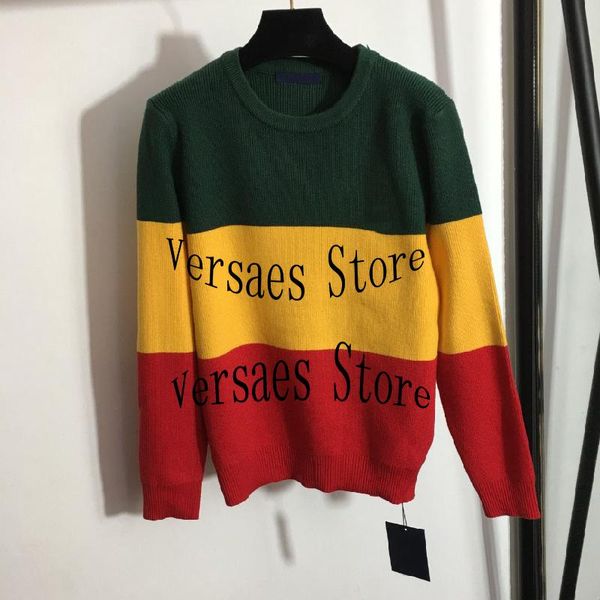 women's sweaters luxury design high-end three color contrast fashion splicing round neck long sleeve sweater temperament knitted, White;black
women's sweaters luxury design high-end three color contrast fashion splicing round neck long sleeve sweater temperament knitted, White;black