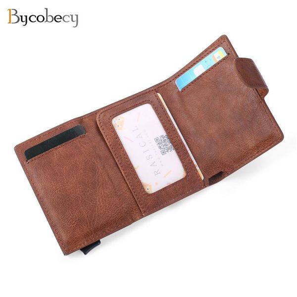 bycobecy 2021 arrivals rfid anti-theft smart wallet pu leather metal folding business card holders for men wallets, Red;black
bycobecy 2021 arrivals rfid anti-theft smart wallet pu leather metal folding business card holders for men wallets, Red;black
