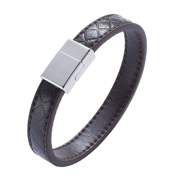cuff vintage men jewelry black brown genuine leather bracelet stainless steel magnetic clasp fashion charm bracelets bangles ceo500, White
cuff vintage men jewelry black brown genuine leather bracelet stainless steel magnetic clasp fashion charm bracelets bangles ceo500, White