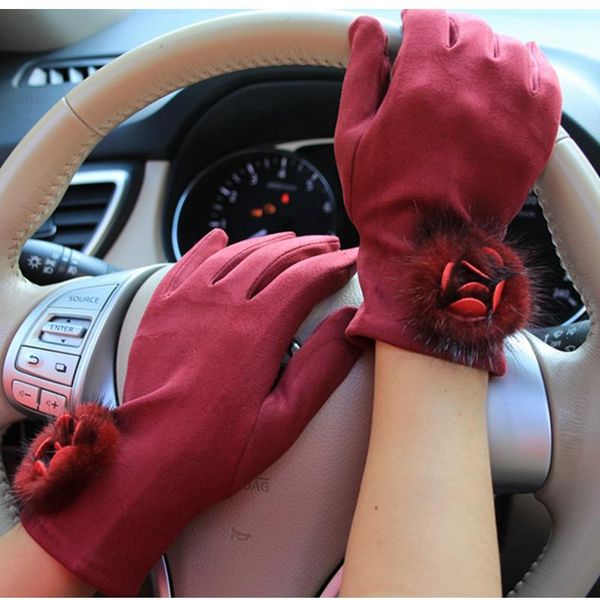 fingerless gloves women winter warm touch screen casual suede fabric with mink cashmere flower eleagnt pink,black driving, Blue;gray
fingerless gloves women winter warm touch screen casual suede fabric with mink cashmere flower eleagnt pink,black driving, Blue;gray