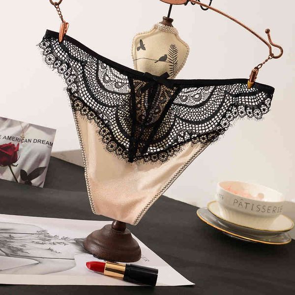 ice silk thong women's panties french satin with eyelashes lace edge fashion t pants, Black;pink
ice silk thong women's panties french satin with eyelashes lace edge fashion t pants, Black;pink