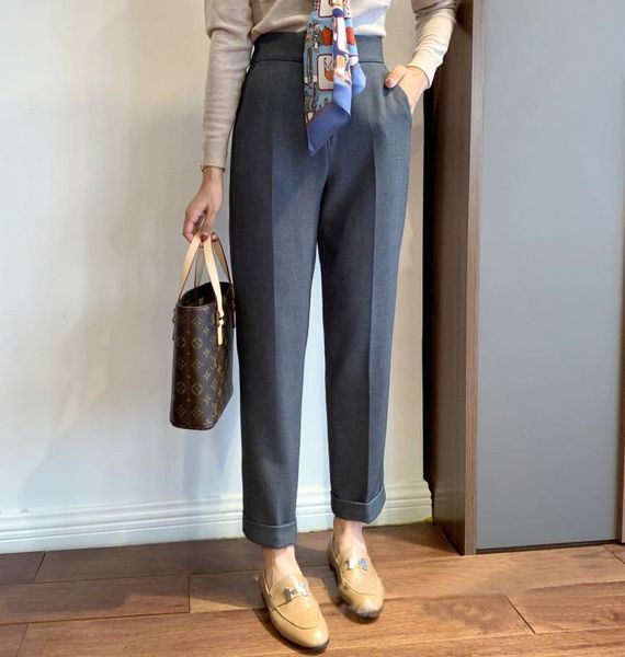 women's pants & capris ladies high waist solid black/grey long suit with pockets zipper closure - 2021 latest women fashion casual trou, Black;white
women's pants & capris ladies high waist solid black/grey long suit with pockets zipper closure - 2021 latest women fashion casual trou, Black;white