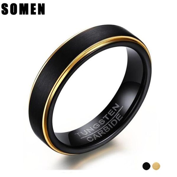 wedding rings 5mm men's black tungsten carbide ring engagement gold color design matte brushed band anillos us, Slivery;golden
wedding rings 5mm men's black tungsten carbide ring engagement gold color design matte brushed band anillos us, Slivery;golden