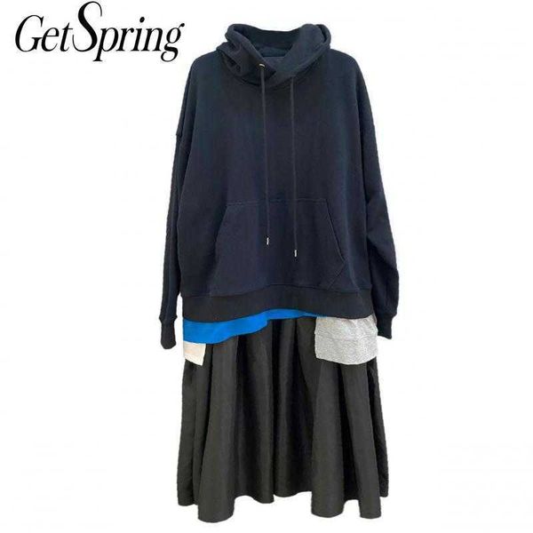 getspring women dress patchwork color matching plus size sweater dresses asymmetry loose casual long 210601, Black;gray
getspring women dress patchwork color matching plus size sweater dresses asymmetry loose casual long 210601, Black;gray