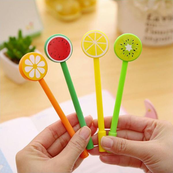 gel pens 4pcs cartoon fruit pen black ink needle tip color plastic 0.5mm writting office stationery school supplies
gel pens 4pcs cartoon fruit pen black ink needle tip color plastic 0.5mm writting office stationery school supplies