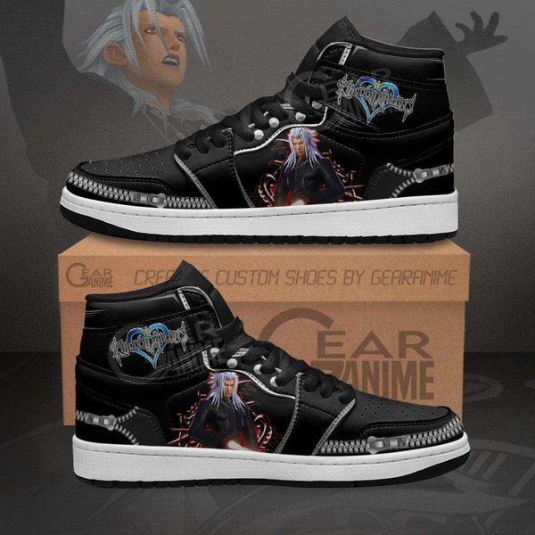 kingdom hearts xemnas sneakers anime sport shoes