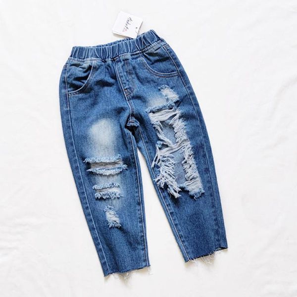 kids pants spring summer children's clothes jeans toddler baby boys fashion ripped nine-point trousers teen girls clothing, Blue
kids pants spring summer children's clothes jeans toddler baby boys fashion ripped nine-point trousers teen girls clothing, Blue