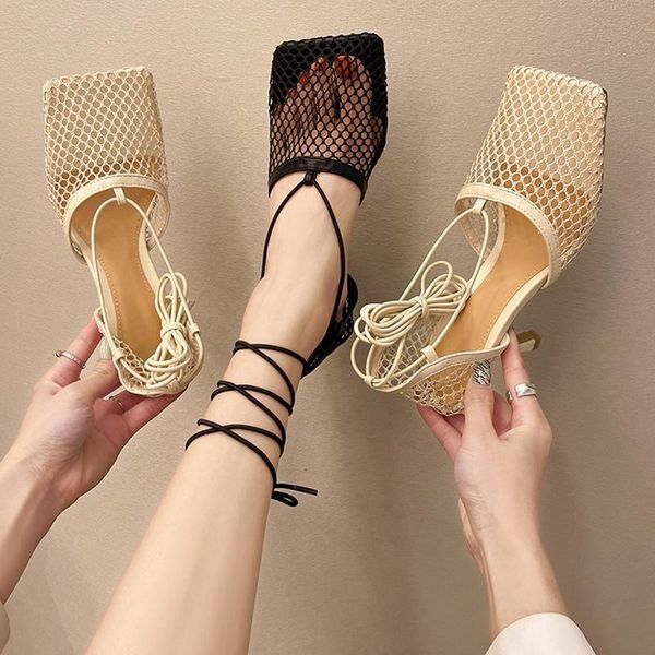 sandals 2021 spring and summer square head european american mesh cross strap high heels fashion show roman tide, Black
sandals 2021 spring and summer square head european american mesh cross strap high heels fashion show roman tide, Black