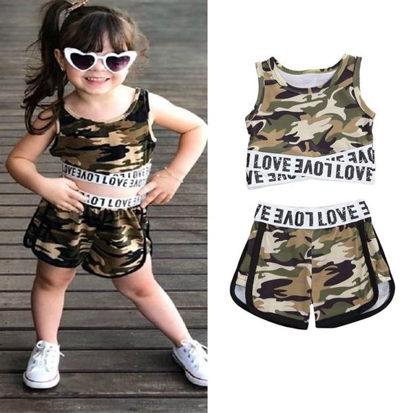 clothing sets toddler baby girl camouflage outfits kids sleeveless sport crop vest shorts pants sunsuit tracksuit clothes 1-5 years, White
clothing sets toddler baby girl camouflage outfits kids sleeveless sport crop vest shorts pants sunsuit tracksuit clothes 1-5 years, White