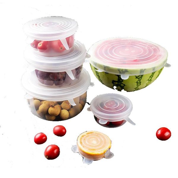 storage bottles & jars 6-piece silicone sealing cover universal refrigerator bowl rice box kitchen tool
storage bottles & jars 6-piece silicone sealing cover universal refrigerator bowl rice box kitchen tool