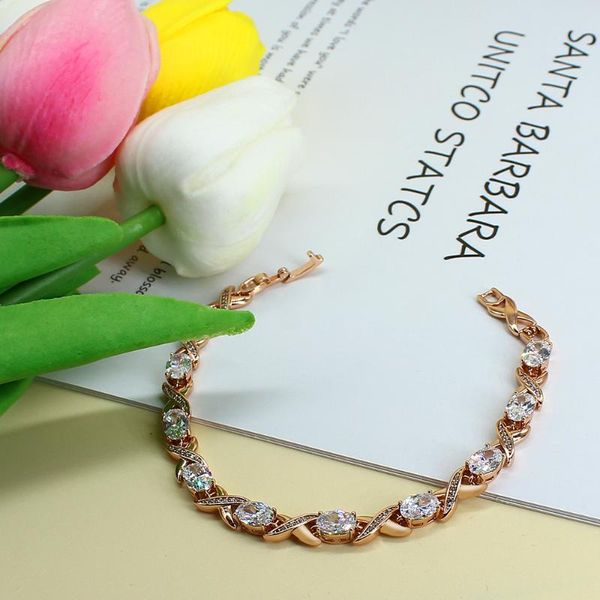 charm bracelets women simple luxury oval zircon rose gold color bangle chain girls gift wholesale wedding jewelry, Golden;silver
charm bracelets women simple luxury oval zircon rose gold color bangle chain girls gift wholesale wedding jewelry, Golden;silver