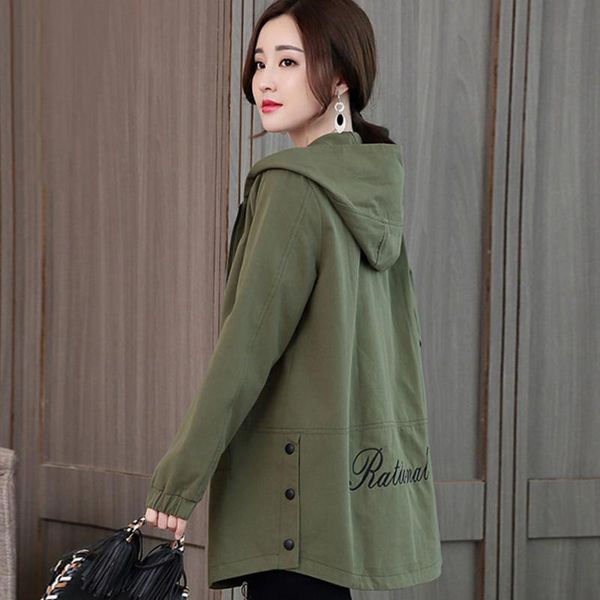 women's trench coats hooded jacket 2021 autumn winter causal loose female windbreaker basic coat pocket zipper lightweight outwear, Tan;black
women's trench coats hooded jacket 2021 autumn winter causal loose female windbreaker basic coat pocket zipper lightweight outwear, Tan;black