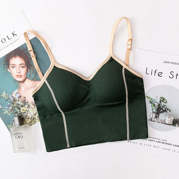 Summer Girls Tank Crop Top Seamless Sexy U-shaped Back Tube Tops Female Sports Underwear Bra Bralette Brassiere, White
Summer Girls Tank Crop Top Seamless Sexy U-shaped Back Tube Tops Female Sports Underwear Bra Bralette Brassiere, White