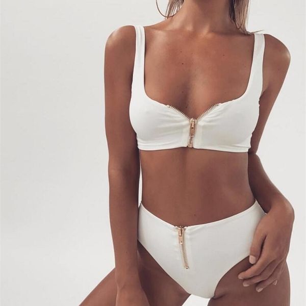 2021 high waist zipper bikini set women swimsuit push up sport swimwear summer beachwear bathing suit maillot de bain femmein
2021 high waist zipper bikini set women swimsuit push up sport swimwear summer beachwear bathing suit maillot de bain femmein