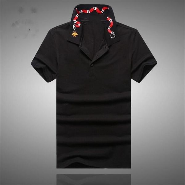 high novelty luxury men collar embroidered red snake fashion polo shirts shirt hip hop skateboard cotton polos tee #b95 210329, White;black
high novelty luxury men collar embroidered red snake fashion polo shirts shirt hip hop skateboard cotton polos tee #b95 210329, White;black