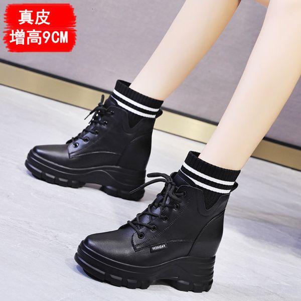 trend sunday 2021 autumn winter sho small thick bottom net red inner heightening short women's martin boots, Black
trend sunday 2021 autumn winter sho small thick bottom net red inner heightening short women's martin boots, Black