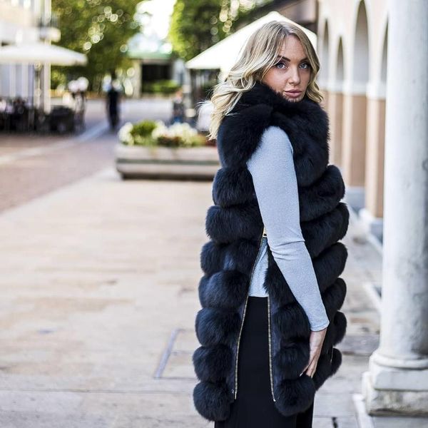 women's fur & faux real vests women long genuine vest winter o neck sleeveless warm coat oversize natural gilet 6xl 5xl, Black
women's fur & faux real vests women long genuine vest winter o neck sleeveless warm coat oversize natural gilet 6xl 5xl, Black