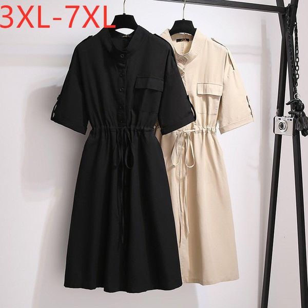 plus size dresses 2021 ladies summer shirt dress for women large short sleeve loose cotton black belt midi 3xl 4xl 5xl 6xl 7xl
plus size dresses 2021 ladies summer shirt dress for women large short sleeve loose cotton black belt midi 3xl 4xl 5xl 6xl 7xl