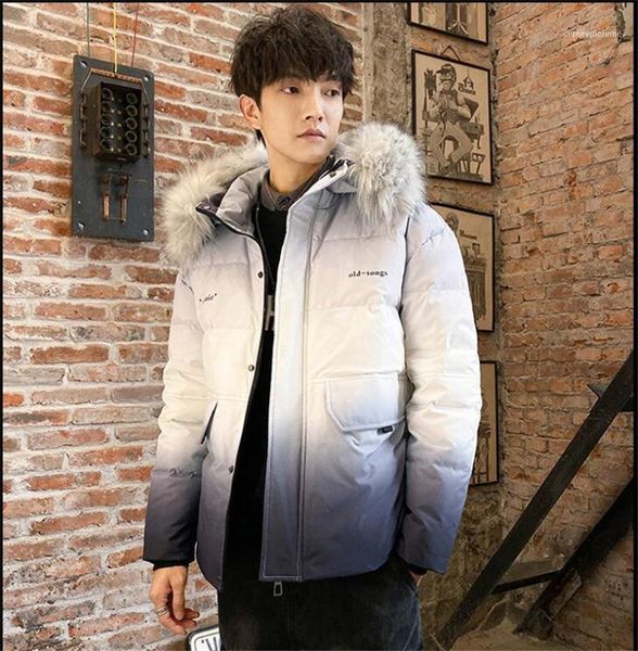 men's down & parkas winter leisure thickened color-changing jacket youth hair collar fashion jacket1, Black
men's down & parkas winter leisure thickened color-changing jacket youth hair collar fashion jacket1, Black