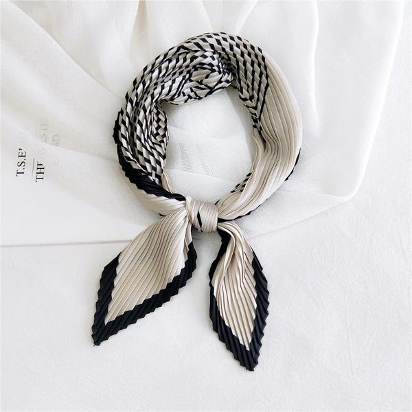 fashion square crinkle silk scarf for women crumple neck wear pleated handkerchief foulard femme bandana designer scarves, Blue;gray
fashion square crinkle silk scarf for women crumple neck wear pleated handkerchief foulard femme bandana designer scarves, Blue;gray