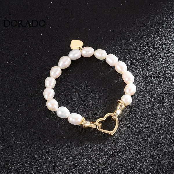 link, chain dorado romantic heart-shaped charm bracelet temperament natural pearl bracelets set for women fashion jewelry party gift, Black
link, chain dorado romantic heart-shaped charm bracelet temperament natural pearl bracelets set for women fashion jewelry party gift, Black