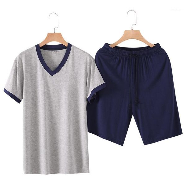summer 2pcs short sleeves sleep & shorts set pajama sets for men modal sleepwear suit pyjamas lounge homewear home clothes men's, Black;brown
summer 2pcs short sleeves sleep & shorts set pajama sets for men modal sleepwear suit pyjamas lounge homewear home clothes men's, Black;brown