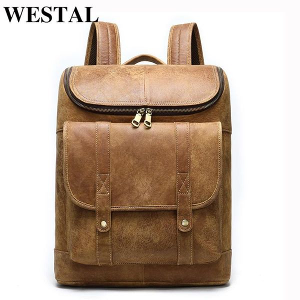 backpack westal genuine leather men traveling bags for lapbackpacks school teenager 8829
backpack westal genuine leather men traveling bags for lapbackpacks school teenager 8829