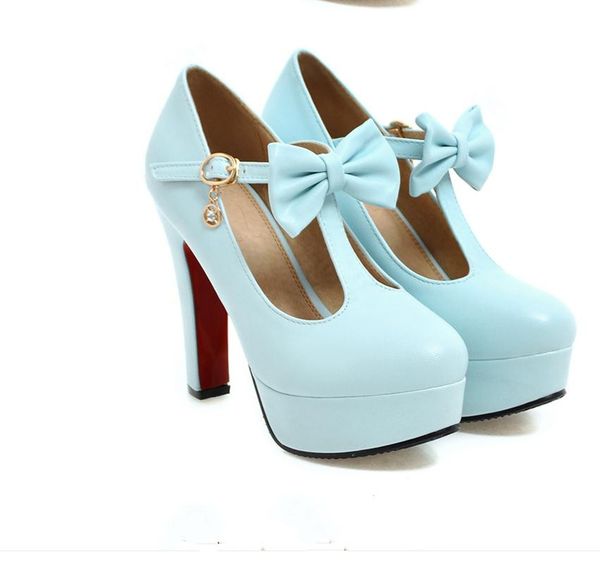 bowknot women's shoes in spring and autumn high coarse heel round head waterproof table @180, Black
bowknot women's shoes in spring and autumn high coarse heel round head waterproof table @180, Black
