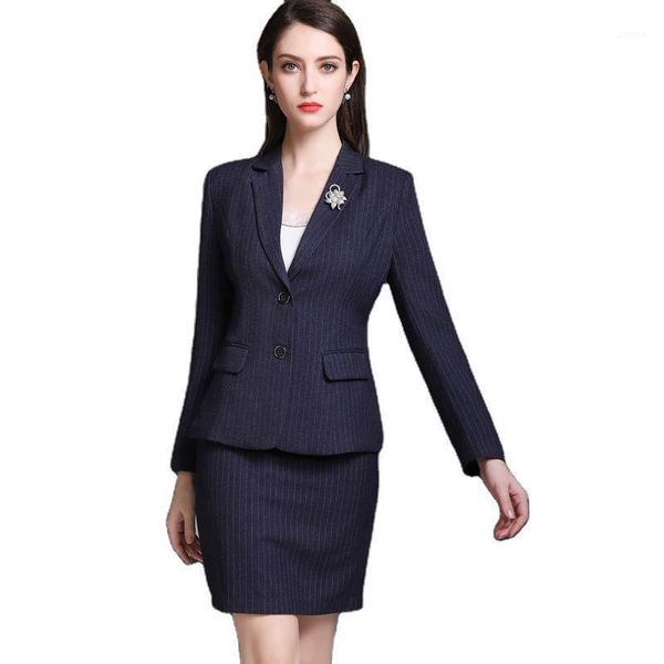 two piece dress women suit office work wear navy stripes set ladies fashion turn down collarsingle-breasted long sleeve zipper skirt, White
two piece dress women suit office work wear navy stripes set ladies fashion turn down collarsingle-breasted long sleeve zipper skirt, White