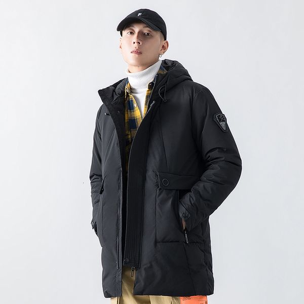 winter new jacket men ins trend hooded simple casual waterproof cotton thick warm long parkas, Black
winter new jacket men ins trend hooded simple casual waterproof cotton thick warm long parkas, Black