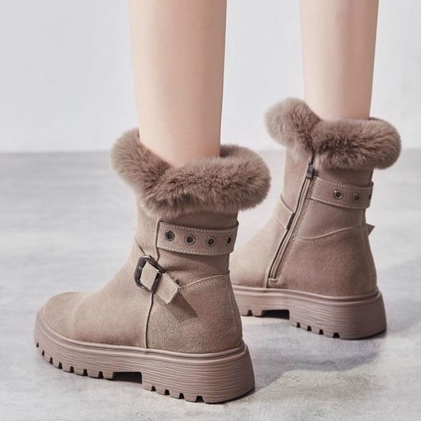 boots snow women's suede 2021 winter plus velvet thick casual bottom side zipper women warm short black khaki
boots snow women's suede 2021 winter plus velvet thick casual bottom side zipper women warm short black khaki