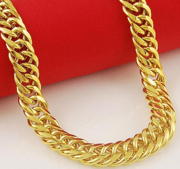 high-quality 24k yellow gold filled chains mens necklace solid cuban curb chain jewelry 23.6" 11mm consecutive years of sales champion, Silver
high-quality 24k yellow gold filled chains mens necklace solid cuban curb chain jewelry 23.6" 11mm consecutive years of sales champion, Silver