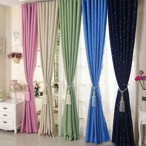curtain & drapes 2 pcs blackout curtains kid's room for bedroom window treatment blinds living the