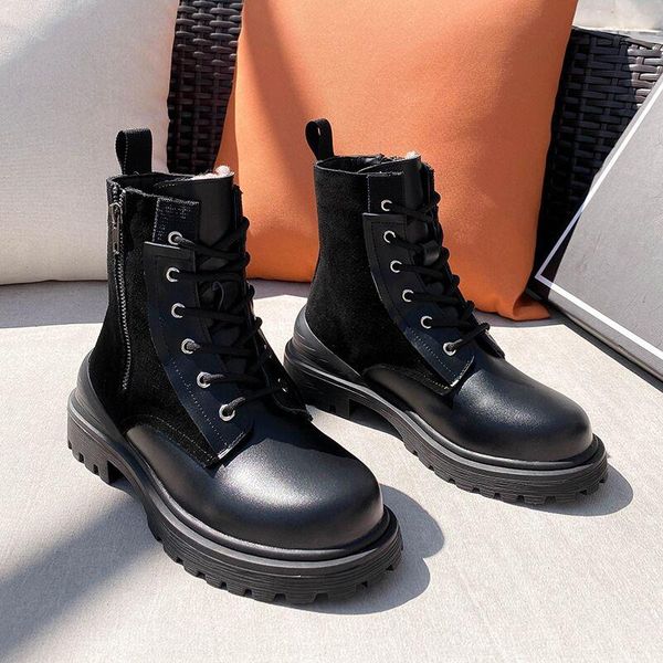 boots women style girls genuine leather fashion thick bottom women's motorcycle shoes woman, Black
boots women style girls genuine leather fashion thick bottom women's motorcycle shoes woman, Black