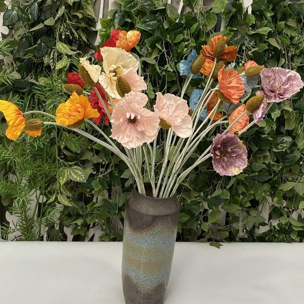 decorative flowers & wreaths 5pcs 100cm length simulation poppy flower branch for living room decoration fake bouquet wedding background dis
decorative flowers & wreaths 5pcs 100cm length simulation poppy flower branch for living room decoration fake bouquet wedding background dis