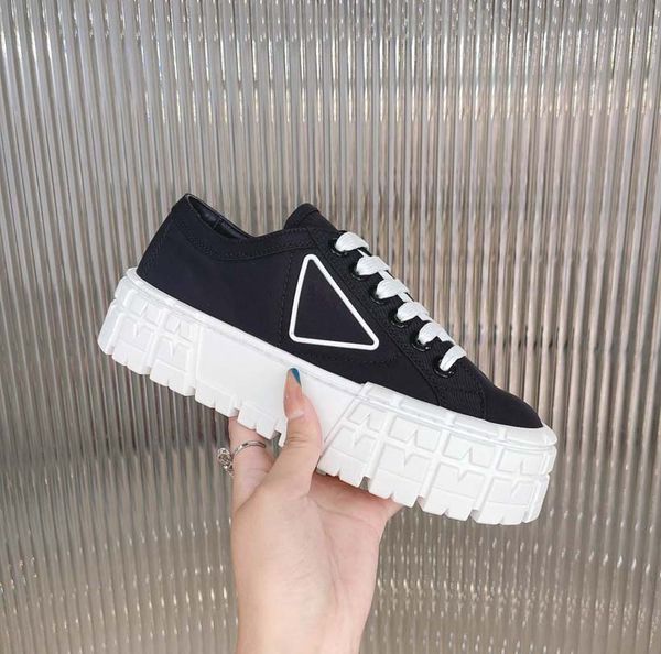 luxury women sneakers designer shoes lnspired by motorcycle wheels a nylon gabardine sneaker has thick rubber sole ariangular logo adorns th, Black
luxury women sneakers designer shoes lnspired by motorcycle wheels a nylon gabardine sneaker has thick rubber sole ariangular logo adorns th, Black