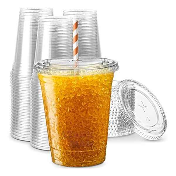 transparent plastic cup with straw slot cover, pet crystal disposable lid, 16 oz cups & straws
transparent plastic cup with straw slot cover, pet crystal disposable lid, 16 oz cups & straws