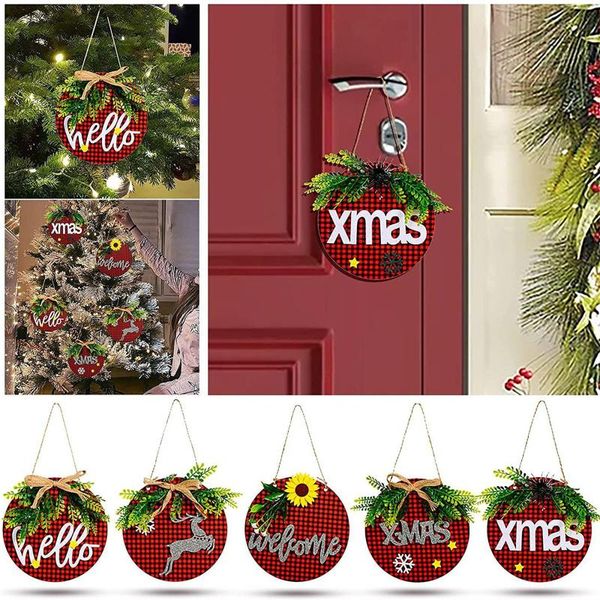 decorative flowers & wreaths red christmas doorplate with bow-knot decorations for home front door window xmas tree hanging ornaments
decorative flowers & wreaths red christmas doorplate with bow-knot decorations for home front door window xmas tree hanging ornaments