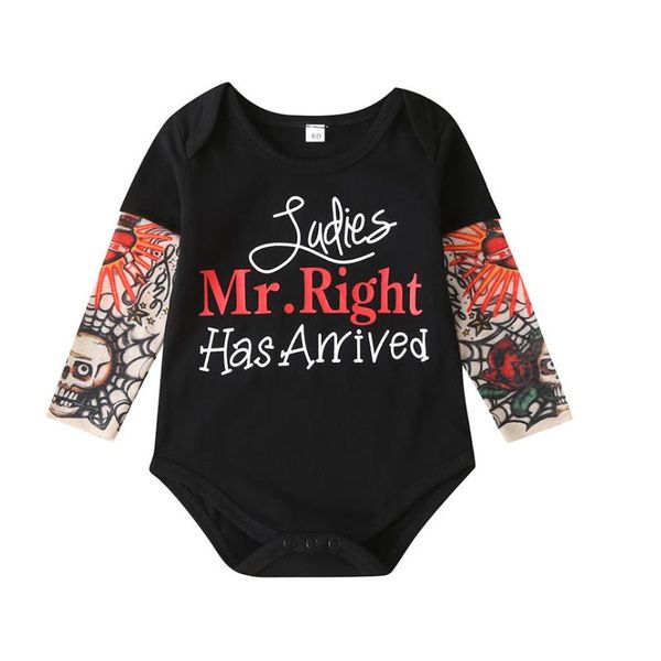 born infant baby boy rompers 0-24m ladies mr right has arrived letter printed tattoo sleeve jumpsuit, Blue
born infant baby boy rompers 0-24m ladies mr right has arrived letter printed tattoo sleeve jumpsuit, Blue
