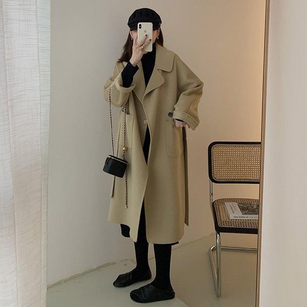 women's wool & blends french winter tweed coat hepburn suit woolen cloth small temperament in 2021, Black
women's wool & blends french winter tweed coat hepburn suit woolen cloth small temperament in 2021, Black