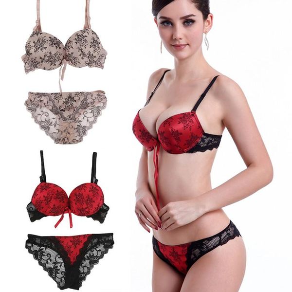 bras sets 2021 women push up lace bra set briefs floral bowknot +see through underwear lingerie g3, Red;black
bras sets 2021 women push up lace bra set briefs floral bowknot +see through underwear lingerie g3, Red;black