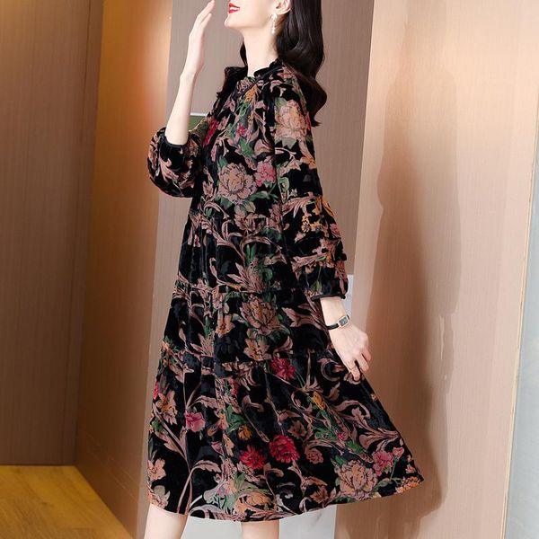 casual dresses coigarsam women's autumn dress spring 2022 office lady french style vintage print long sleeve o-neck robe, Black;gray
casual dresses coigarsam women's autumn dress spring 2022 office lady french style vintage print long sleeve o-neck robe, Black;gray