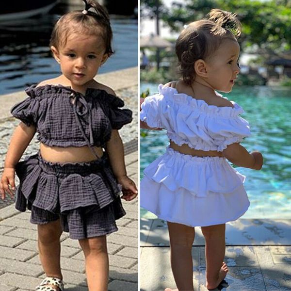 0-4 years 2pcs baby girls clothing set short sleeve shirt girls white gray shorts suits newborn set infant toddler outfits, White;black
0-4 years 2pcs baby girls clothing set short sleeve shirt girls white gray shorts suits newborn set infant toddler outfits, White;black