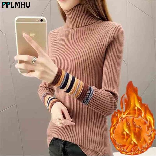 elastic color striped skinny knitted turtleneck pullovers women contrast slim warm thick sweater winter long sleeve 210522, White;black
elastic color striped skinny knitted turtleneck pullovers women contrast slim warm thick sweater winter long sleeve 210522, White;black